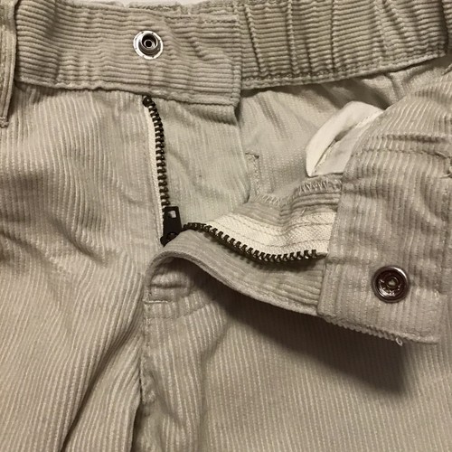 Lands' End Girl Corduroy Pants size 4 Beige Embroidered Horses - Picture 6 of 8