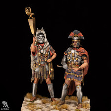 Centurion Titus & Aquilifer Lepidus Painted Miniature Toy Soldier Pre-Sale | Art