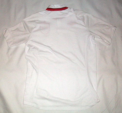 Camisa Inglaterra 2012/2013 Umbro Manga Corta en Blanco con Borde Rojo Talla M - Imagen 4 de 4