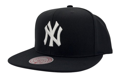Mitchell & Ness MLB New York Yankees Evergreen schwarz & weiß Snapback Mütze, neu - Bild 9 von 14