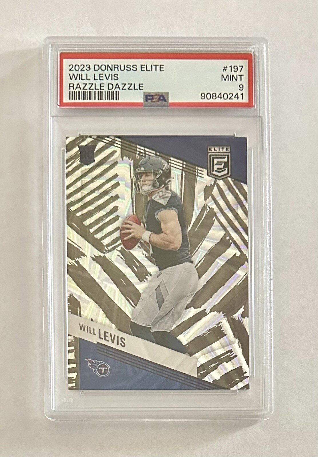 2023 Donruss Elite Will Levis Razzle Dazzle PSA 9 SSP