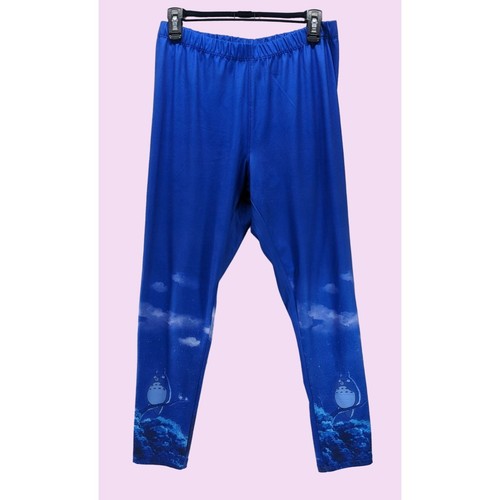 Studio Ghibli My Neighbor Totoro Blue Night Sky Leggings Cosplay Women Size 1X