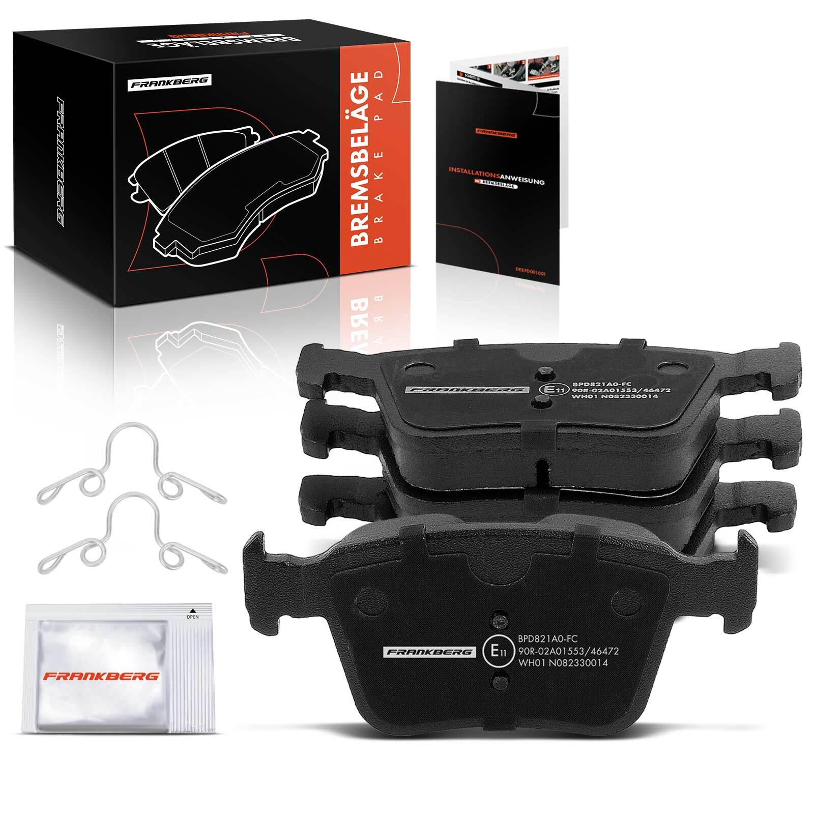 FRANKBERG Rear Brake Pads Set for Jaguar E-Pace X540 F-Pace X761 XE T2R36215 New