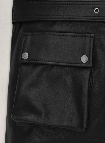 Men's Black Leather Trench Coat 100% Soft Sheepskin Slim Fit Causal Over Coat - Picture 5 of 12