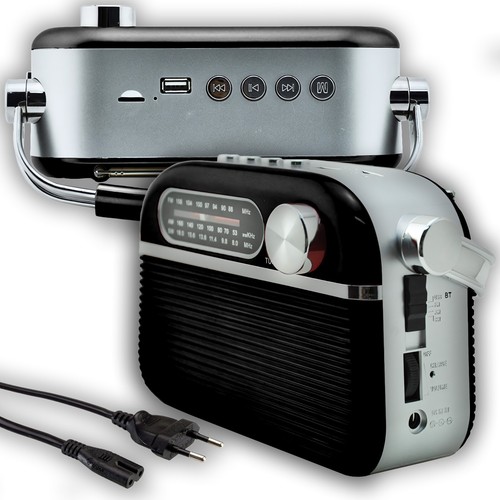 Retro Radio Lautsprecher Vintage Küchenradio Radio 1200 mAh FM AM SW Retoo - Bild 16 von 16
