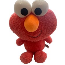 ELMO Sesame Street Baby Toy Lovey Plush W Rattle/Crinkle  BIG Head  Eyes NWOT