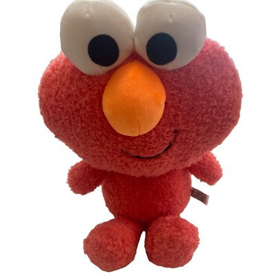 NEW  CuteeZe  Sesame Street Elmo Baby Toy Plush W Rattle/Crinkle & Big Head/Eyes