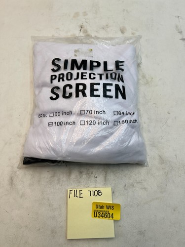 Simple Projection Screen 100 Inch Scale 16:9 - Picture 3 of 3