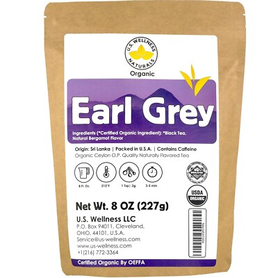 Earl Grey Tea FLORAL & CITRUSY Natural Bergamot Flavor Blended with ORGANIC L...
