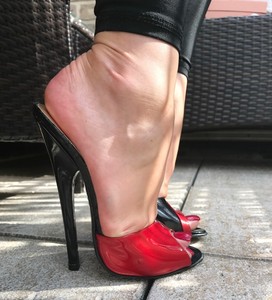 high heels pantoletten mules