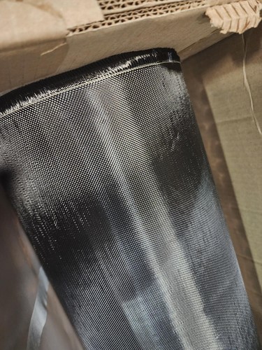 **1k** 10 Yards Kohlefaser Stoff Tuch 1k 125 gsm 50 Zoll Einfach gewebt Köper VERKAUF - Bild 4 von 4