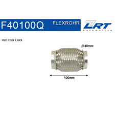 1x Flexrohr, Abgasanlage LRT F40100Q passend für