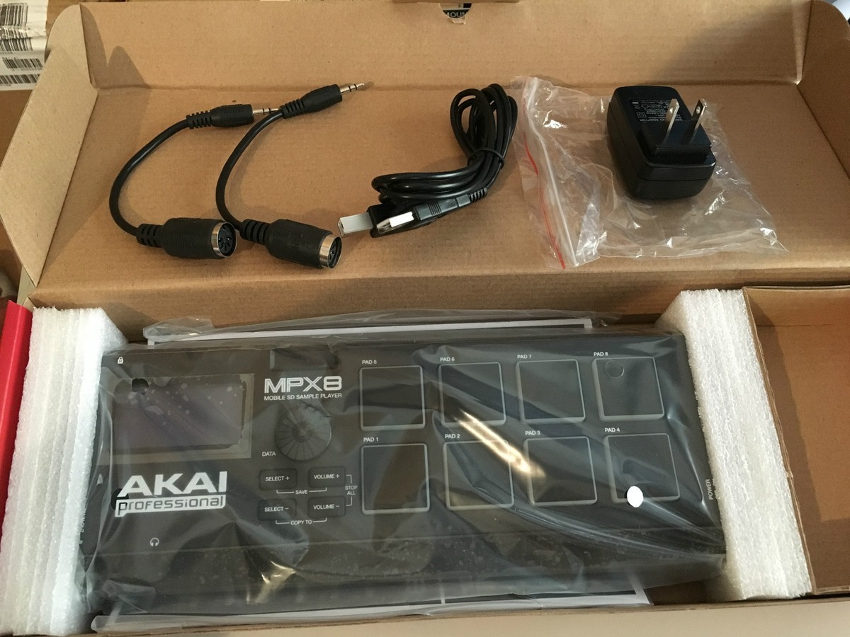 Akai Professional MPX8 MPX 8 SD CARD SAMPLE PLAYER CONTROLLER USB 