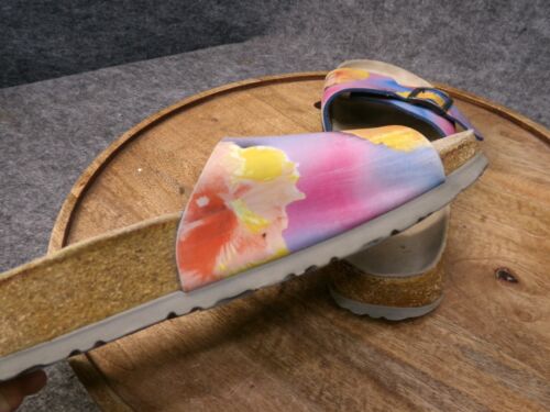 Birkenstock Papillio Catalina Hibiscus Multicolor Floral Sandals Size 41 US 10 N - Picture 7 of 10