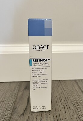 Obagi Clinical Retinol 0.5 Retexturizing Cream 1oz Tone Anti-Aging Texture