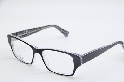 NEW JEAN LAFONT PARIS EQUILIBRE 149 BLACK CLEAR AUTHENTIC EYEGLASSES 53-17