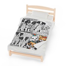 Puppies Plush Blanket