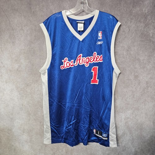 Vintage Reebok NBA Los Angeles Clippers MOM #1 Basketball Jersey Adult L