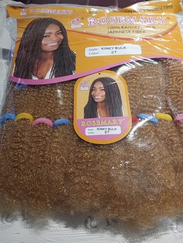 Afro Kinky Bulk Synthetic Rosemary 100% Kanekalon Fiber Hair Extension - Picture 6 of 24