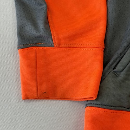 Nike Elite Boys Sweatshirt Hoodie Dri-Fit Long Sleeve Orange Gray Extra Large - Picture 7 of 16