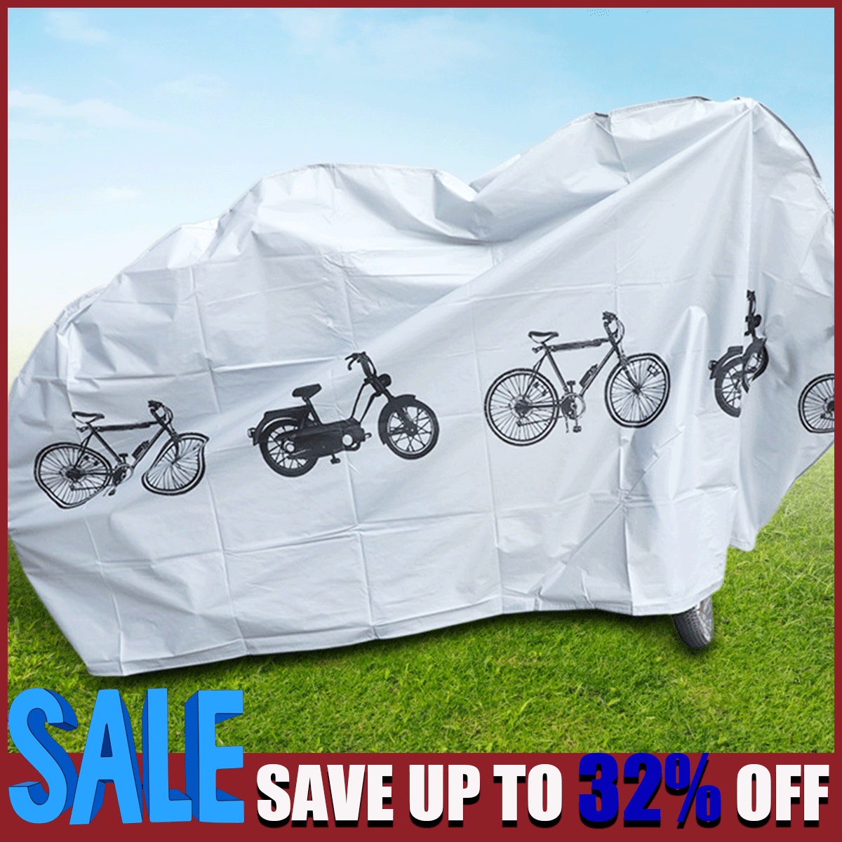 Portable Bicycle Cover Waterproof Raincover For Bike Electric Vehicle