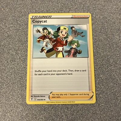 pokemon copycat card Pokmon TCG Evolving Skies Holo Ultra Rare 200/203 NM Condition draw a card for each card in your opponents hand Pokmon Copycat #200 Evolving Skies
