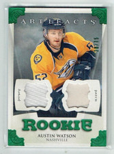 13-14 UD Upper Deck Artifacts  Austin Watson  /75  Rookie  Jersey--Patch