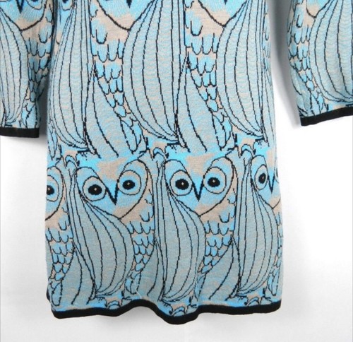 Anthropologie Monogram HWR Blue Owl Tunic Sweater S - 第 5/10 張圖片