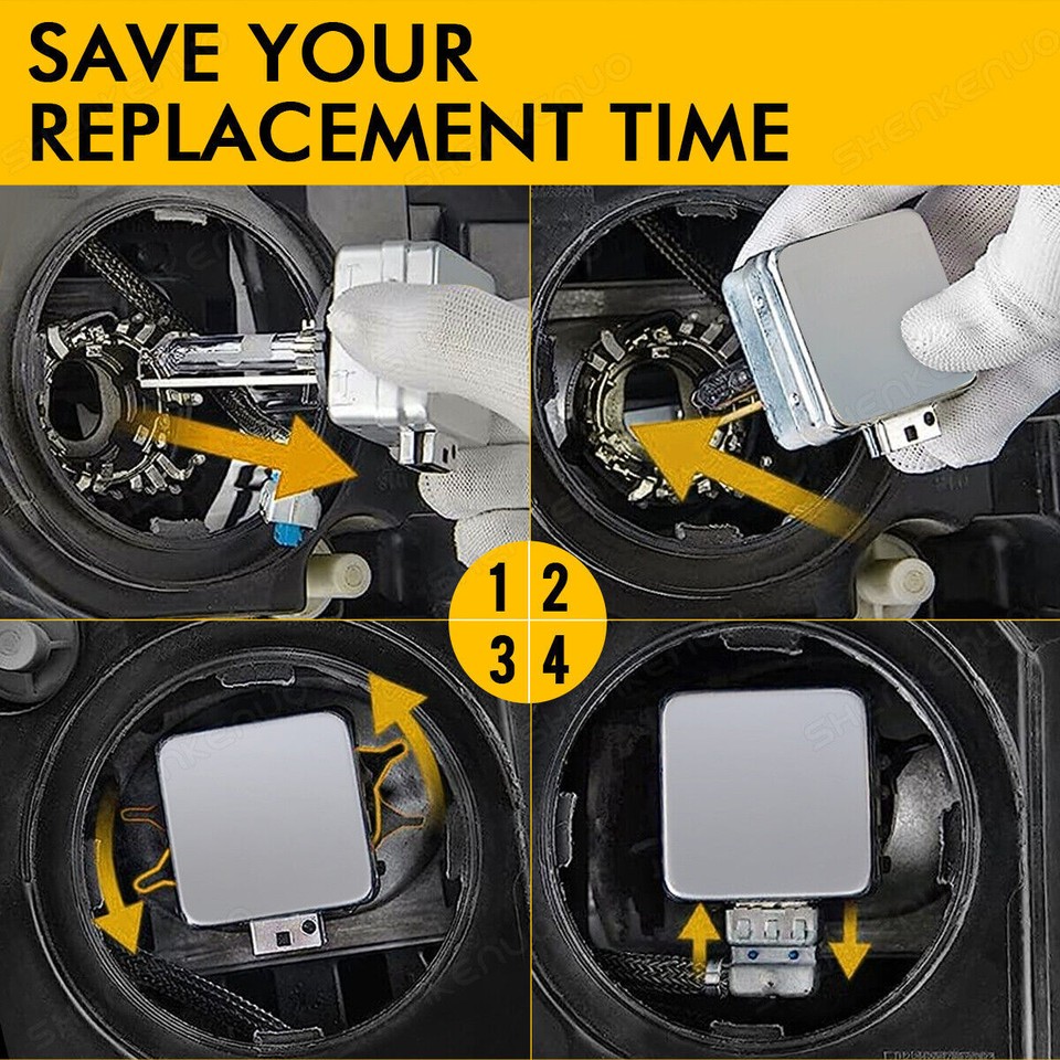 High/Low Beam 3200LM For BMW 335d 2009-2011 Headlight D1S 6000K Xenon ...