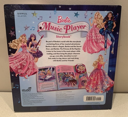 Barbie Music Player Storybook Hardcover (2016) with 15 Songs. NEW - Picture 2 of 4