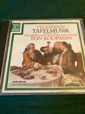 Telemann: Tafelmusik by Ton Koopman & The Amsterdam Baroque Orchestra (CD, 1988)