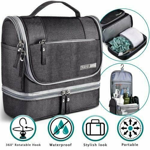 Wasserdichte hängende Toilettenartikel Kosmetik Organizer & Reisetasche für Männer oder Frauen - Bild 2 von 30
