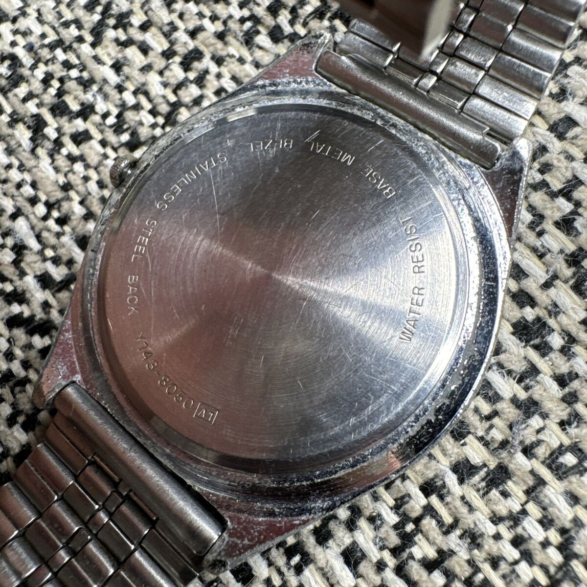1980s Lorus By Seiko Mens Watch Y143-8050 Quartz S/Steel Day 1980s Lorus By Seiko Mens Watch Y143-8050 Quartz S/Steel Day