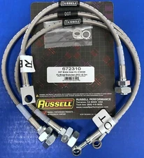 Russell 672310 Stainless Steel  Brake Hose Kit Chevy GMC C10 C20 1979-87 2WD