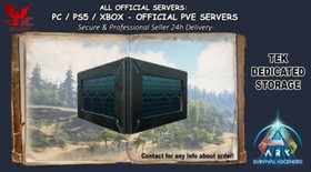 Ark Survival Ascended PC PS5 XBOX - Official PVE TEK DEDICATED STORAGE Box