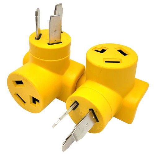 Parkworld 63067 NEMA 10-50P to 6-30R One Piece Compact Adapter Output 30A 250V