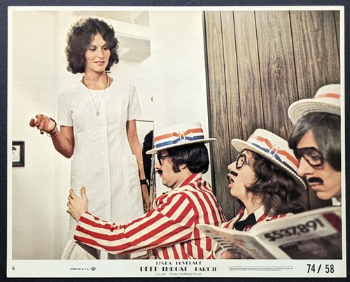 1974 Rare Linda Lovelace "Deep Throat Part II" Movie Color Lobby Card