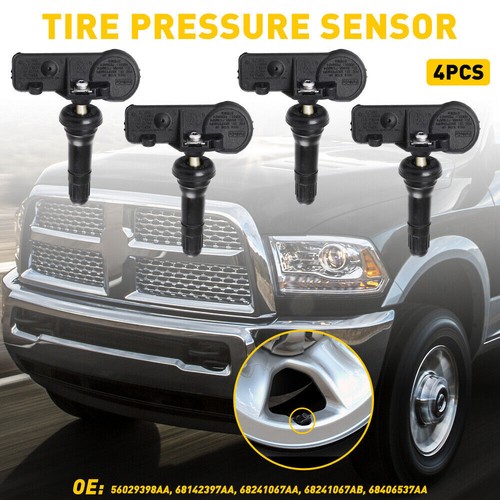 4x TPMS Sensors 56029398AB / 68241067AB - For Chrysler, Jeep, Dodge, RAM Trucks 2 thumbnail image