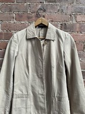 Vintage Jil Sander Women  s Jacket, Sz 36, Sand 100 Cotton Faille, Italy
