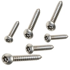 Security Button Head Self Tapping Screws A2 Stainless Steel Torx Pin 6 Lobe