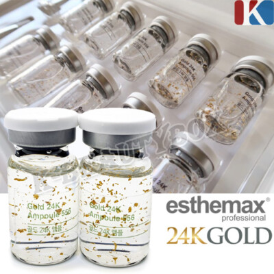ESTHEPRO 24K Gold Ampoule 8ml x 10ea Set Made in korea Korean Cosmetics NEW