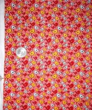 Birds Birdies Chicks Red Heidi Grace JoAnn Cotton Quilting Fabric 1 yard only