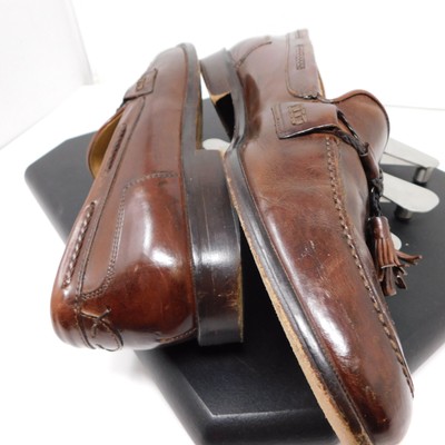 Johnston Murphy Mens 9 M Loafers Handcrafted Made In Italy  display picture 2