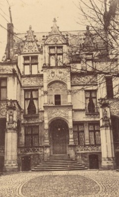 Tours Hotel Gouin Indre/Loire Frankreich altes CDV Foto 1870