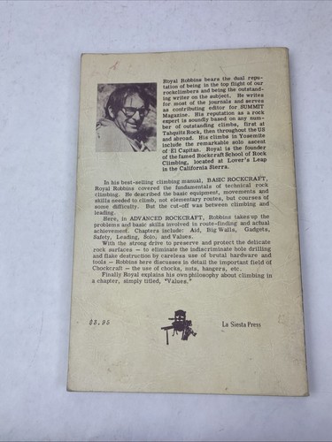 ADVANCED ROCKCRAFT Royal Robbins 1982 La Siesta Press Rock Climbing - Picture 3 of 14