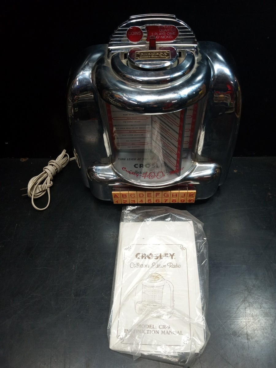 Vintage Crosley CR-9 Select-O-Matic Juke Box Cassette AM/FM Radio