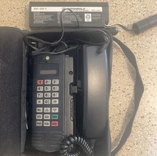 Vintage Motorola 90s Brick Cell Phone 19147WNJDB IN CASE WITH BATTERY HEADSET