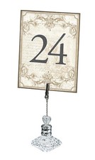 1-24 Vintage Gold Elegant Wedding Table Numbers Number Cards