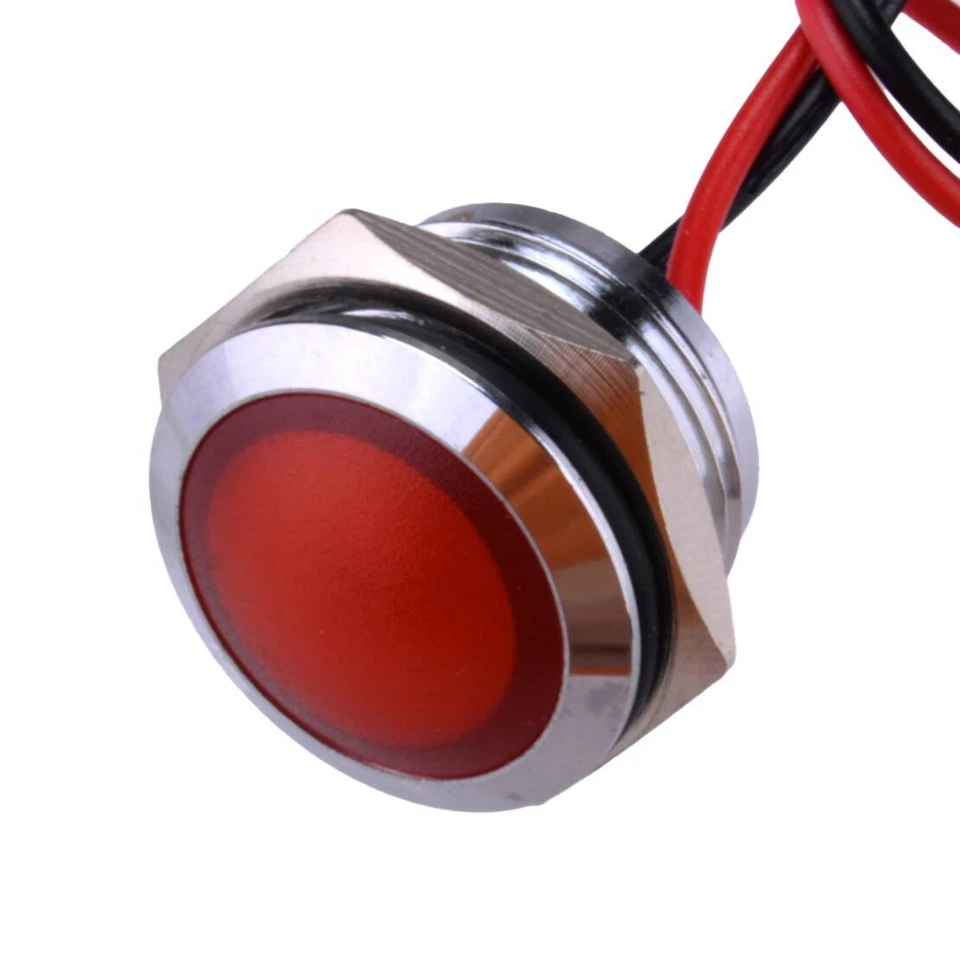 Red LED Indicator Pilot Light fit for Yamaha RT1 TY250 DT1 CT2 DT3 CT1 1pc - Imagem 2 de 3