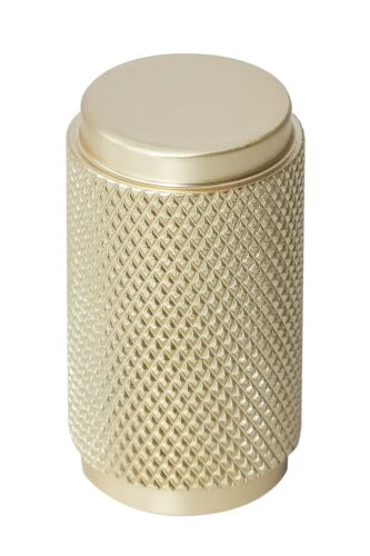 Eclipse KNURLED Cabinet Cupboard T Bar Handles & Pull Knobs in SATIN BRASS - Picture 2 of 5